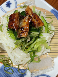 つめたい麺 うなぎ胡瓜のあっさり素麺-レシピのメイン写真