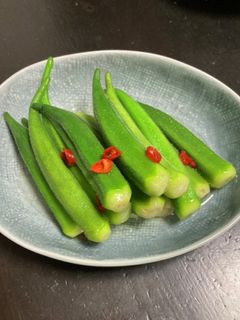 簡単!オクラ の白だし漬け-レシピのメイン写真