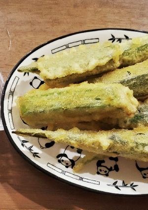 育だちすぎたオクラは《天ぷらに☆》-レシピのメイン写真