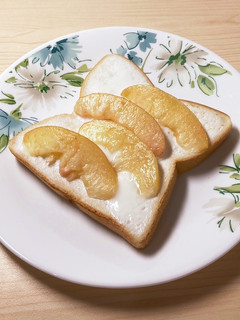 桃とヨーグルトのトースト-レシピのメイン写真