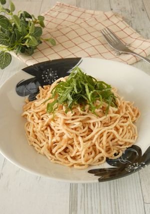 豆腐干の明太子パスタ-レシピのメイン写真