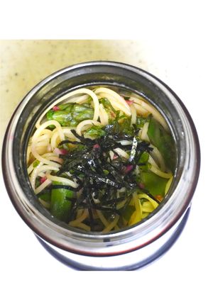 たっぷり大葉の梅バターパスタ-レシピのメイン写真