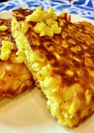 トウモロコシぎっしりホットケーキ-レシピのメイン写真