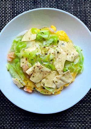 ふわたまと干皮豆腐のあんかけ丼-レシピのメイン写真