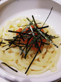 子ども向けイクラのクリームうどん-レシピのメイン写真