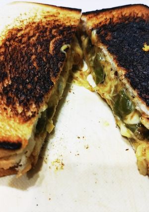 残ったカレーのホットサンド-レシピのメイン写真