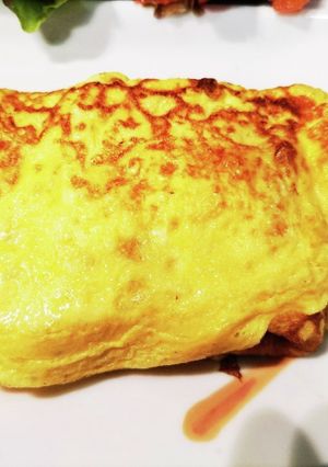 チーズとベーコンのスクエアオムレツ-レシピのメイン写真