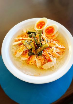 白だしと素麺で簡単冷麺風-レシピのメイン写真
