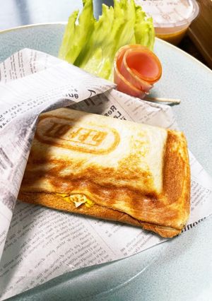 簡単！朝ご飯に！ホットサンド-レシピのメイン写真