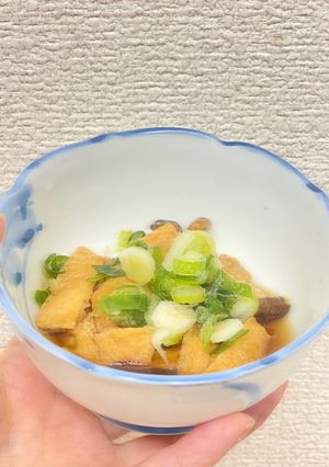【超ズボラ】簡単椎茸と油あげの煮物風-レシピのメイン写真