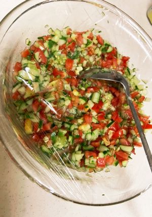 キュウリとトマト消費☆フレンチな野菜タレ-レシピのメイン写真