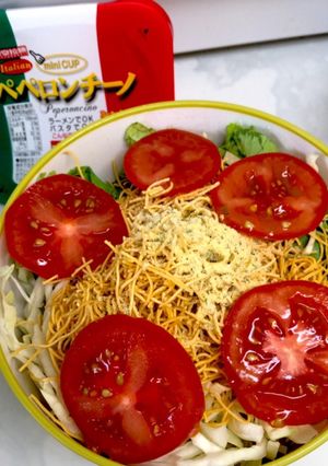 パリパリサラダ♪余った粉末スープで！-レシピのメイン写真