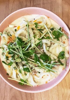 【簡単☆ありもので】冷たい豆乳坦々うどん-レシピのメイン写真