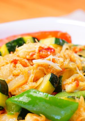 毛ガニの夏野菜カレー炒め-レシピのメイン写真