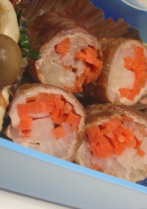 お弁当に♪紅白肉巻き-レシピのメイン写真