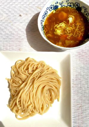 肉じゃがをカレーつけ麺に!-レシピのメイン写真