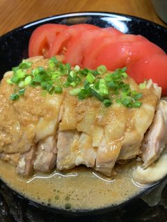 塩麹蒸し鶏で棒棒鶏-レシピのメイン写真