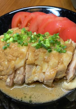 塩麹蒸し鶏で棒棒鶏-レシピのメイン写真