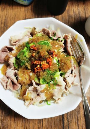 夏に最高もやし&キノコの豚冷しゃぶ！-レシピのメイン写真