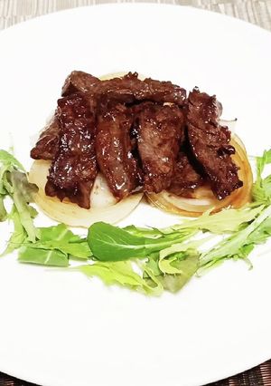 超簡単！中華風牛ハラミ焼き肉！-レシピのメイン写真