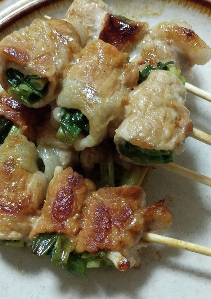 ねぎ巻き豚肉の串焼き-レシピのメイン写真