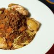 チキンボロネーゼパスタ