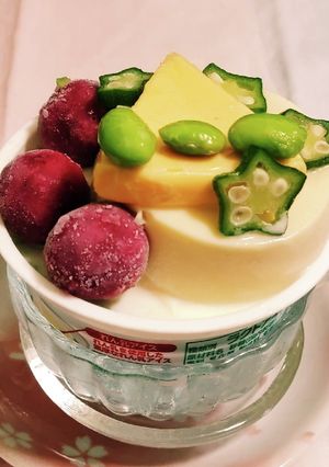 “メロンクリームソーダ3号”&アイスの実-レシピのメイン写真