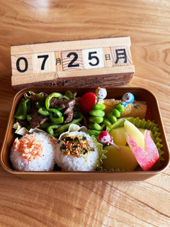 2022.7/25 小学生学童お弁当-レシピのメイン写真
