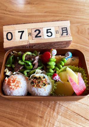 2022.7/25 小学生学童お弁当-レシピのメイン写真