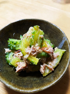 ゴーヤ シーチキン 梅干し合え-レシピのメイン写真