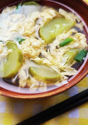 寒くなる季節に！ミニ冬瓜のかき玉汁！-レシピのメイン写真