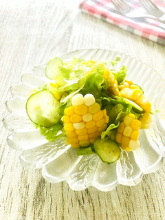 レンジでチンしたコーンでサラダ-レシピのメイン写真