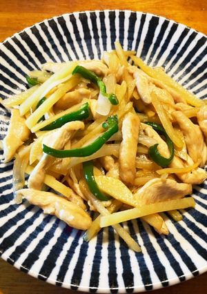 鶏胸肉とじゃがいものオイスターソース炒め-レシピのメイン写真