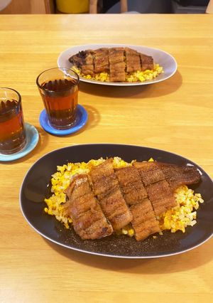 卵パラパラ飯にのっけて土用のうなぎ-レシピのメイン写真