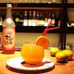 รูปของ 和歌山梅酒と温州みかんのカクテル