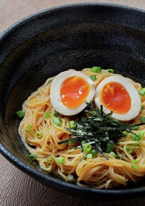 電子レンジで油そば風豆そうめん-レシピのメイン写真