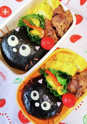 キャラ弁☆そうです！私が黒猫です！！-レシピのメイン写真