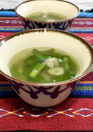ニラの中華風スープ-レシピのメイン写真