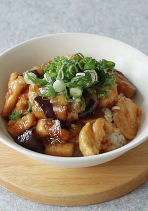 鶏なす丼【ＪＡ福井県】-レシピのメイン写真