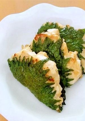 【学生】鶏ひき肉のしそ巻きハンバーグ-レシピのメイン写真