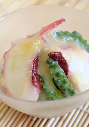 タコとゴーヤのスタミナ酢味噌和え-レシピのメイン写真