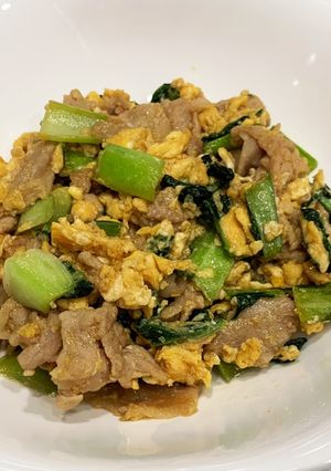 ♡青梗菜と豚肉の卵炒め♡-レシピのメイン写真