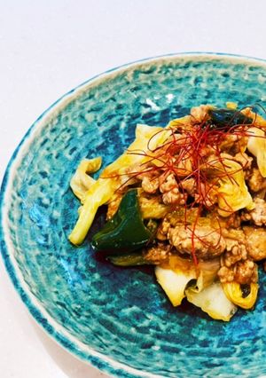 キャベツと豚ひき肉の味噌炒め-レシピのメイン写真