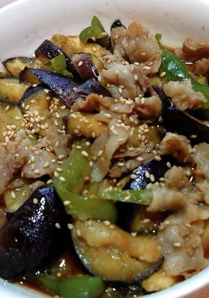 レンジで豚肉なすピーマンのオイスター煮-レシピのメイン写真