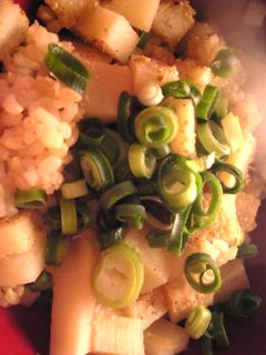 筍と胡麻と葱の玄米混ぜご飯-レシピのメイン写真