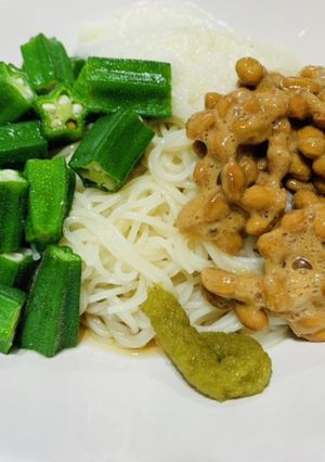 スタミナ素麺！-レシピのメイン写真