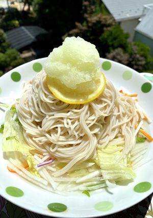 冷んやり！みぞれレモンアイス蕎麦-レシピのメイン写真