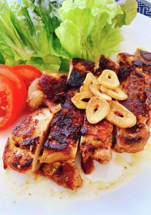 鶏もも肉のにんにくカレーソテー-レシピのメイン写真
