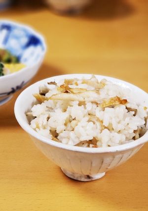 鶏皮で節約炊き込みご飯-レシピのメイン写真