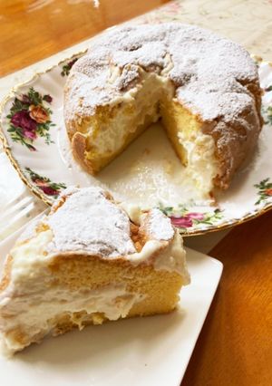 ホイップ入り米粉のシフォンケーキ-レシピのメイン写真